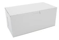 Southern Champion Tray 0949 Non-window Bakery Boxes, 9 X 5 X 4, White,