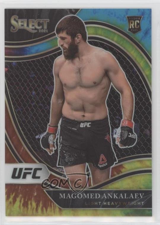 2021 Select UFC Octagonside Tie-Dye Prizm 17/25 Magomed Ankalaev Rookie RC 0pr2