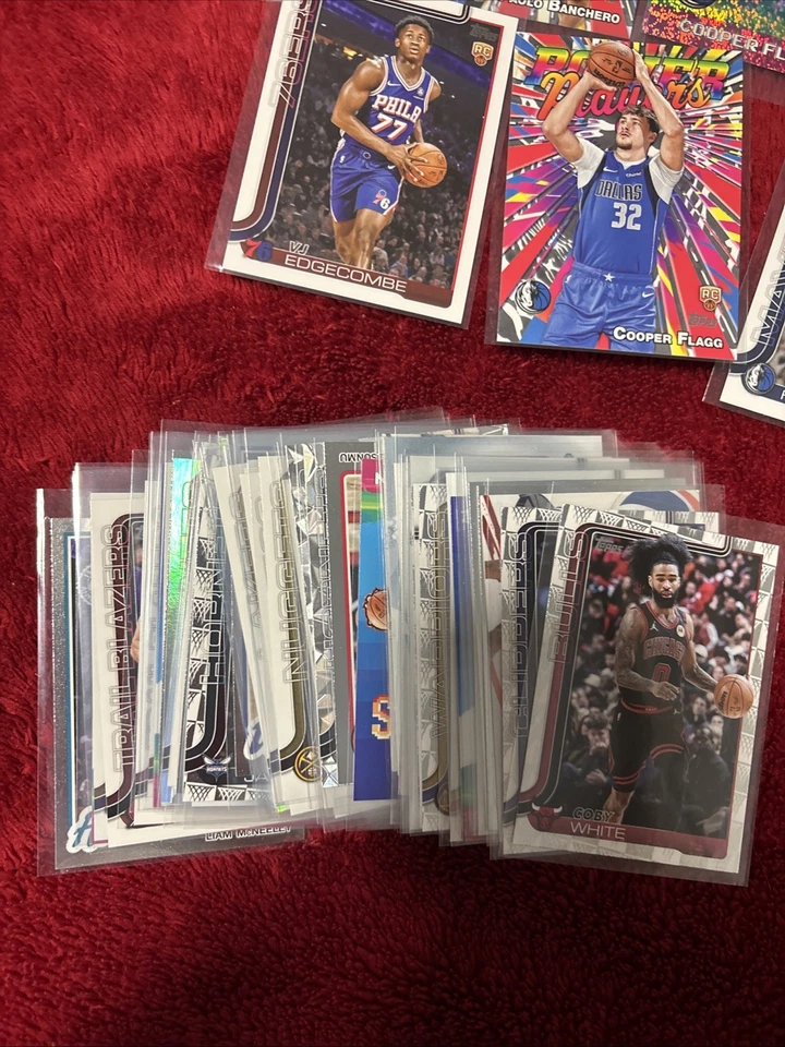Lote de 80 cartas TOPPS 2025-26. 90% RARO. Toneladas de novatos Cooper Flagg Dylan Harper - Imagem 2 de 4