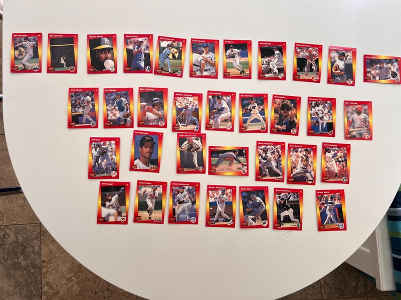 1992 Donruss Triple Play Baseball Lot (43) Strawberry Sheffield Clemens Fielder