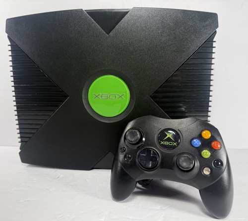 Microsoft Xbox Original OG Console + Controller  + Cables  - Serviced & Cleaned