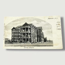 Postcard General Hospital Paterson New Jersey c1905 Undivided Back Card E224