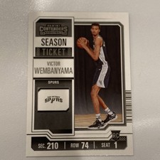 Victor Wembanyama Rookie Card- 2023-24 Contenders Season Ticket #11 Spurs