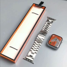 49mm 46mm 42mm Satin Grand H Watch Band Strap For Apple Watch Hermes Ultra S10