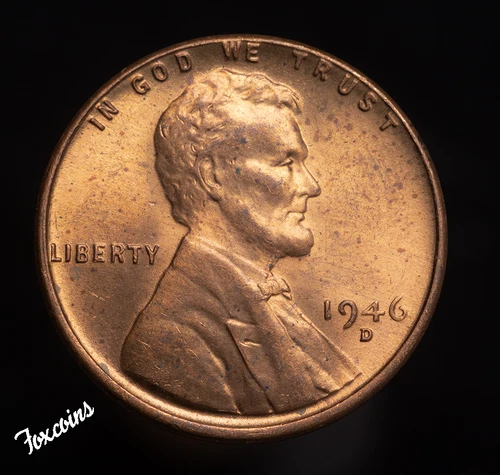 ✅  1946-D Lincoln Wheat Cent Penny - UNC