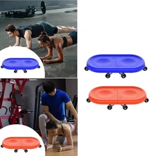 6 Wheel Abdominal Disc Wheel Roller Ab Exerciser Yoga Gliding Plate Tool 360
