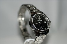 Swiss Military Hanowa Damenuhr 16-7009 Besatz schwarz Edelstahlarmband Uhr NEU