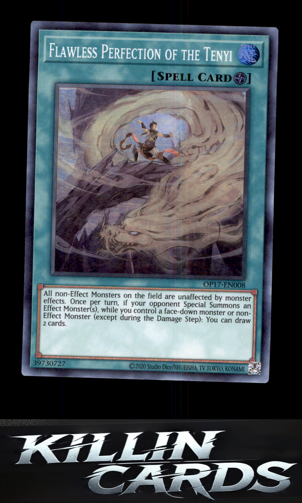 Tenyi OP17-EN008 Super Rare Flawless Perfection OTS 17 Yu-Gi-Oh Card