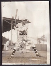 1928 DAZZY VANCE Brooklyn Dodgers HOF Vintage Baseball Photo BATTING