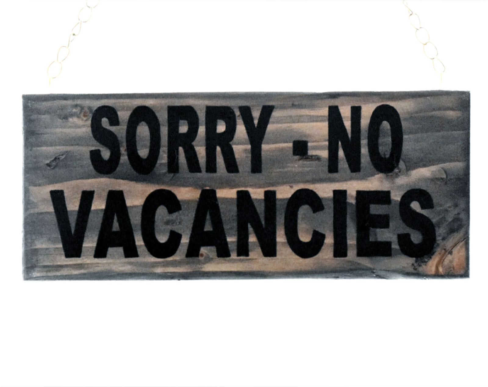 Wall Plaque Sign Handmade Reclaimed Wood Pallet No Vacancies Driftwood Stain