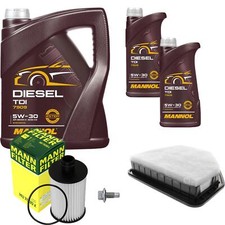 MANN Inspektionspaket 7L MANNOL Diesel TDI 5W-30 für Chevrolet Opel Captiva 2.2