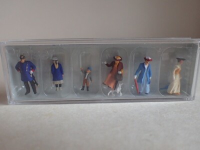 Preiser Passanten Polizist um 1900 Epo 1 Hund Biedermeier 12131 H0 1:87 OVP 6Fig