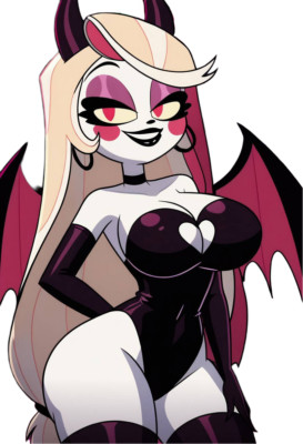 Charlie Morningstar Hazbin Hotel Waifu Weatherproof Anime Sticker 6'' Car Decal