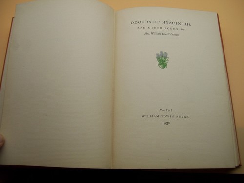 1930 Odours Of Hyacinths By Putnam Privately Printed 500 Copies Rare HC Book - Picture 5 of 9