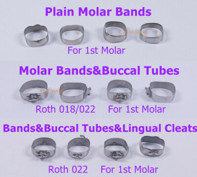 Dental Orthodontc Convertble Roth Band Buccal Tubes For 1st Molar