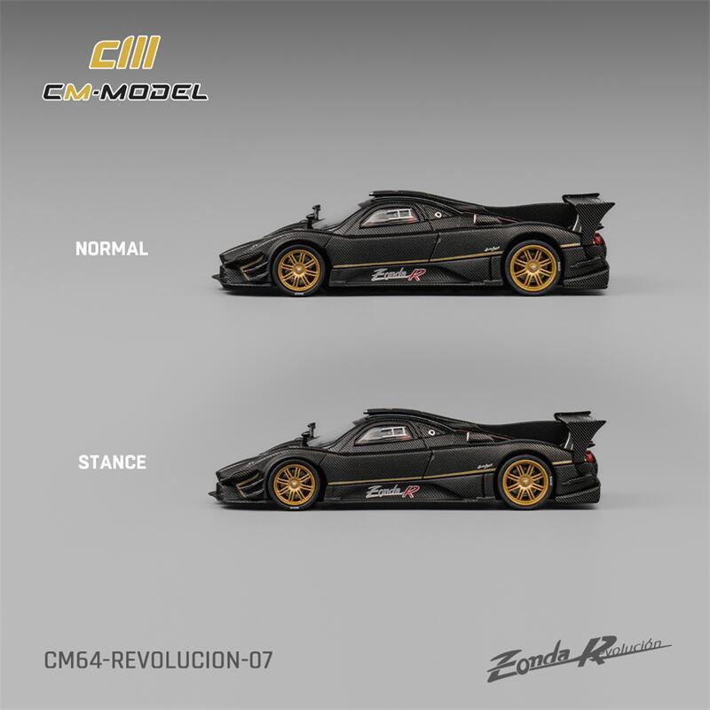 未使用級✨gadid anoniem BERNY / BLACK SIZE 1 CM MODEL 1:64 Pagani Zonda Rev Drycarbon Black Diecast Model Car