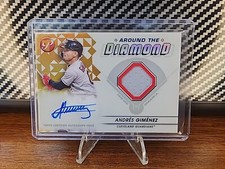 2023 Topps Pristine Andres Gimenez Around the Diamond Patch Auto GOLD 25/50