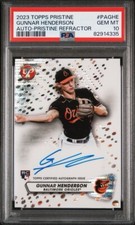 2023 Topps Pristine - Pristine Autographs #PA-GHE Gunnar Henderson (AU, RC)