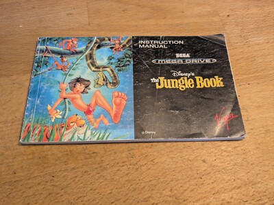 The Jungle Book  Sega Mega Drive Instruction Manual Anleitung Booklet