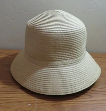 MAGID HAT BUCKET BEACH SUN HAT PACKABLE FOLDABLE STRAWLIKE ONE SIZE