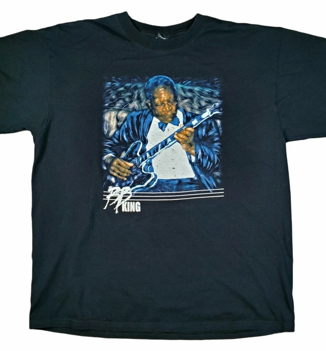 Original BB King 2006 2007 Tour T-Shirt XL Black Faded Blues Concert