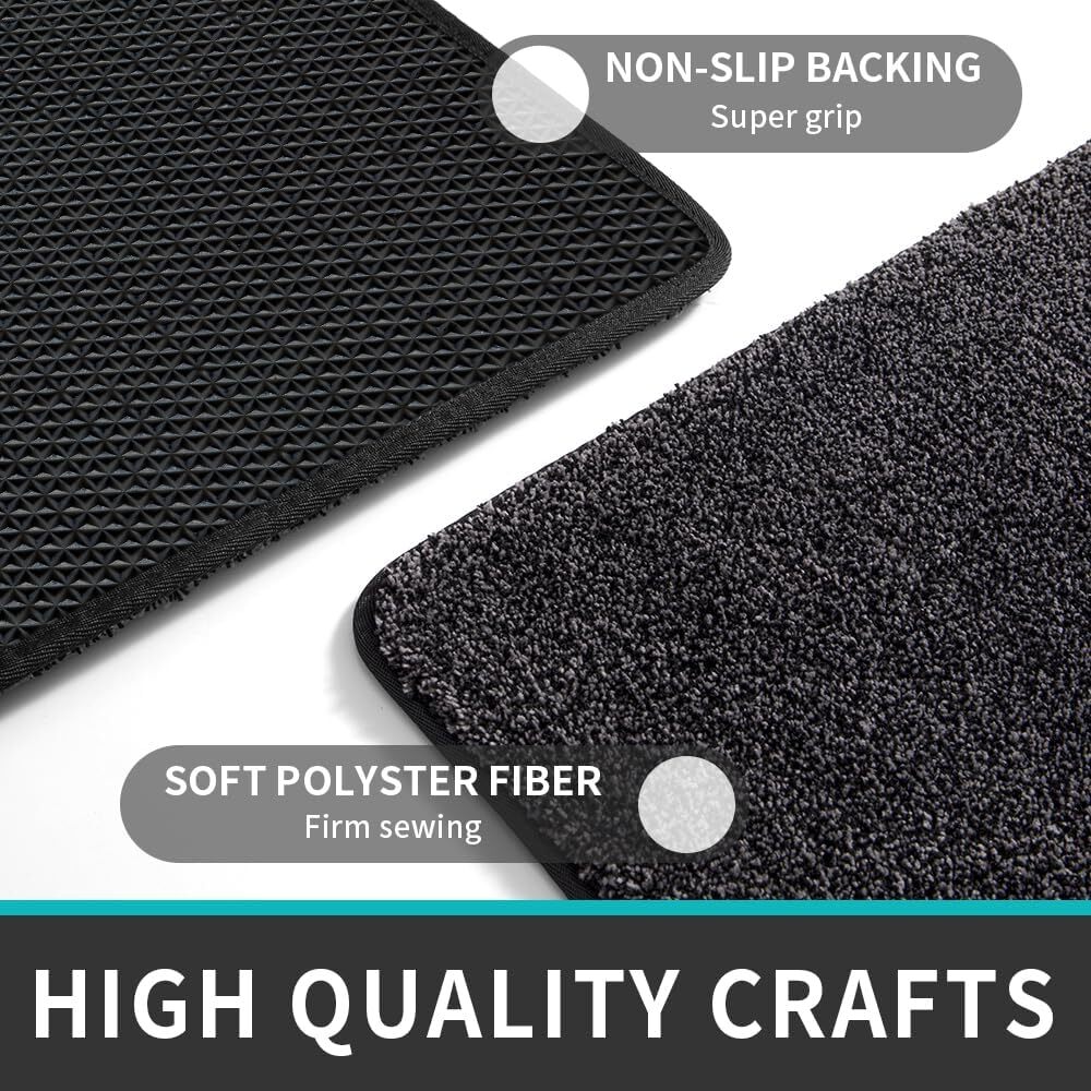 DEXI Dirt Trapper Door Mat, Nonslip Barrier Mats for Indoor and