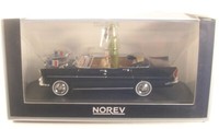 Simca V8 Chambord Presidentielle 1960 With Figure (Black) 1:43 Norev