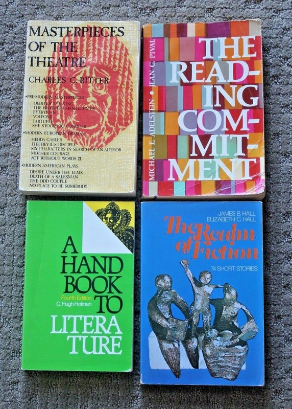Lot of 4 Literature Paperback Text Books
