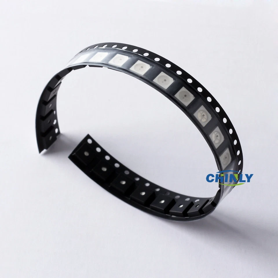 Chip LED WS2812B Tira 5050 SMD Direccionable Individualmente Digital RGB 5V Foto 3 de 4