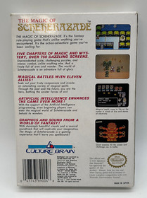 The Magic of Scheherazade (Nintendo NES)  CIB W/Map-AUTHENTIC- TESTED & WORKS