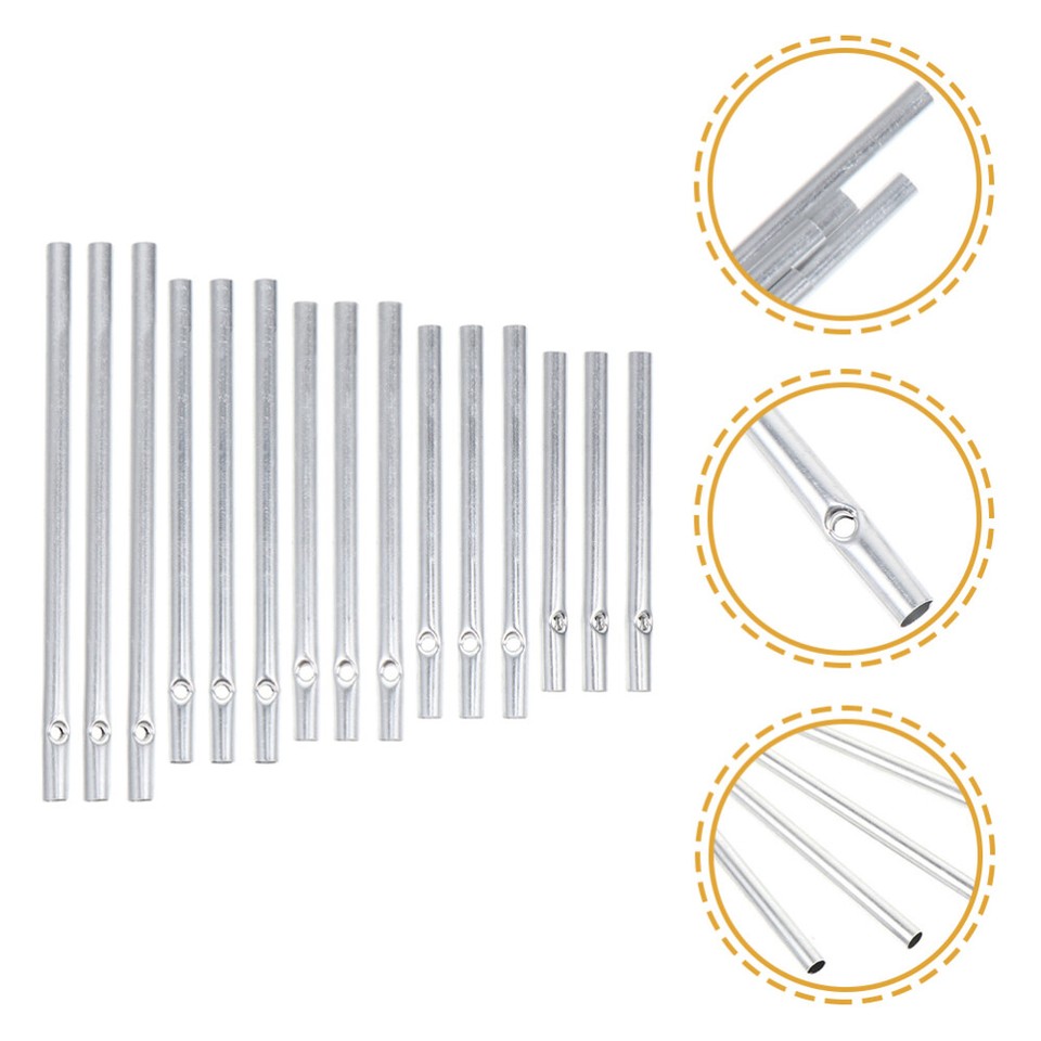 8 Sets Wind Bell Accessories Hanging Pendant DIY Tube Chimes Gentle