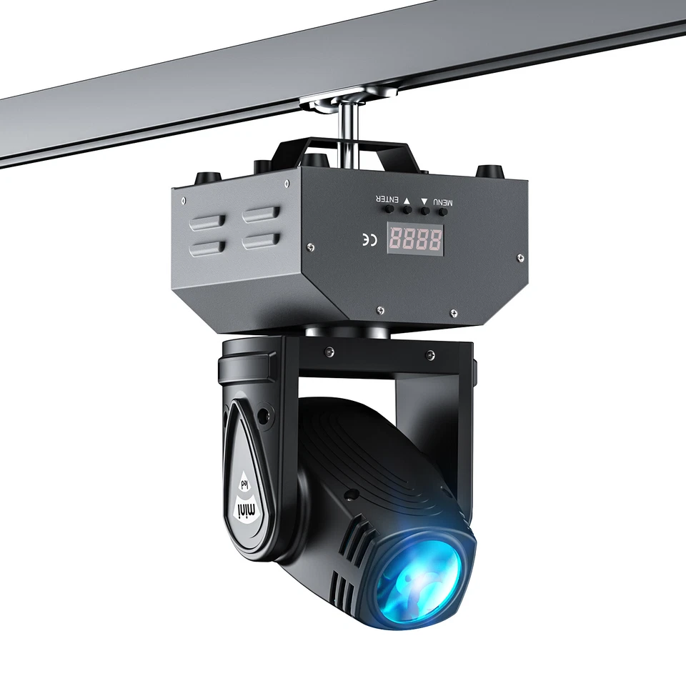 Spot Moving Head Stage Lighting LED DMX Beam Spotlight RGBW Disco KTV Xmas Light - Image 4 of 4