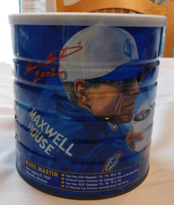 Mark Martin #6 2002 Limited Edition Collectors Can Maxwell House Mark Martin #6 2002 Limited Edition Collectors Can Maxwell House