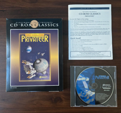 Wing Commander Privateer Computer (1994) EA Classic CD-Rom Big Box PC
