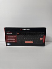 Monster Multi device Wireless Keyboard - Connect up to 4 devices - BLACK/orange