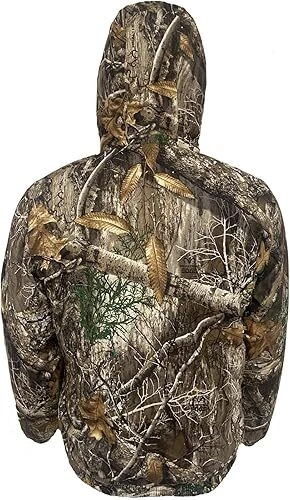 Chaqueta de Invierno Realtree Edge Reversible Naranja Brillante Impermeable Aislada Foto 4 de 4