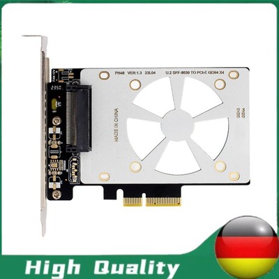 U.2 zu PCIe Adapter Riser X4/X8/X16 Slot Nützliche PCI-E GEN3 Unterstützung U.2 