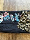 Black Cashmere Pashmina Flower Embroidered Bordered Shawl — photo 9