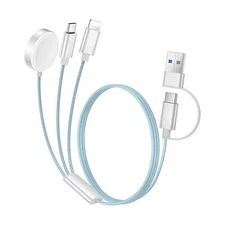 Temdan for Apple Watch Charger,3 in 2 USB C Cable for iPhone 16 Charger/Type ...