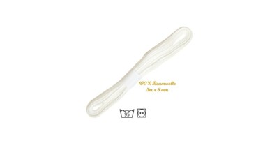 Haushaltsband Wäscheband 5m weiß 100% Bw  Handtuchaufhänger Anhänger handtuch