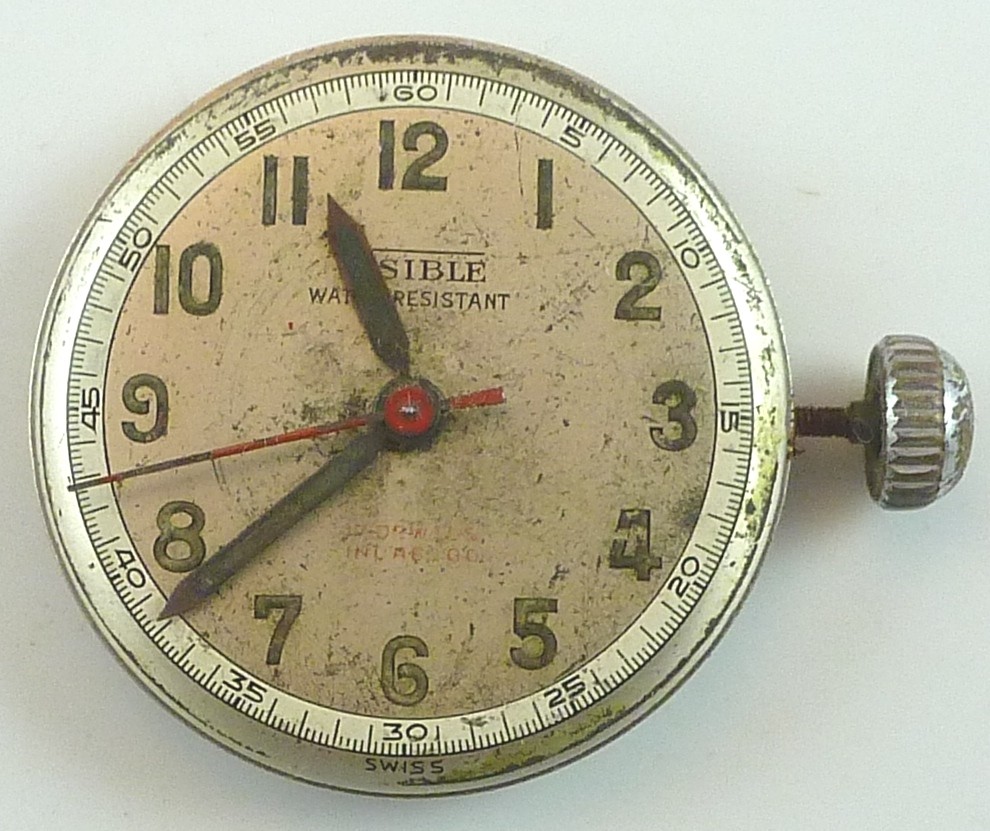 Mouvement De Montre Mécanique VINTAGE RIVAL Co. - Pour Pièces Ou Réparation, Balancier Fonctionnel