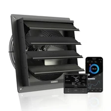 AIRLIFT T12 Shutter Exhaust Wall Mount-Fan 12" Attic, Shed, Workshop, Greenhouse