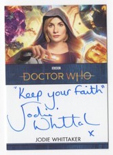 Jodie Whittaker The Doctor DOCTOR WHO Series 11 & 12 Inscription Autograph Card