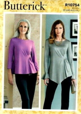 Misses Tunic Top Figure Flattering Butterick  Pattern R10754 UNCUT Sizes XSM-MED