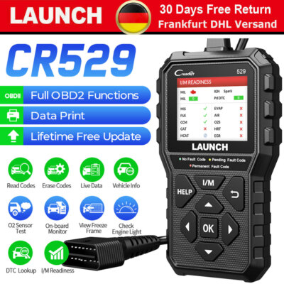 LAUNCH Creader CR529 EOBD OBD2 KFZ Auto Scanner Codeleser Tester Diagnosegerät