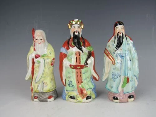 Multi-Color Estatua Vintage original antigüedades de China