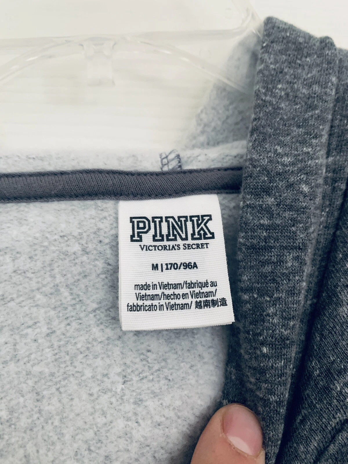 UNDERCOVER Felpa con cappuccio maglione ROSA Victoria's Secret taglia media