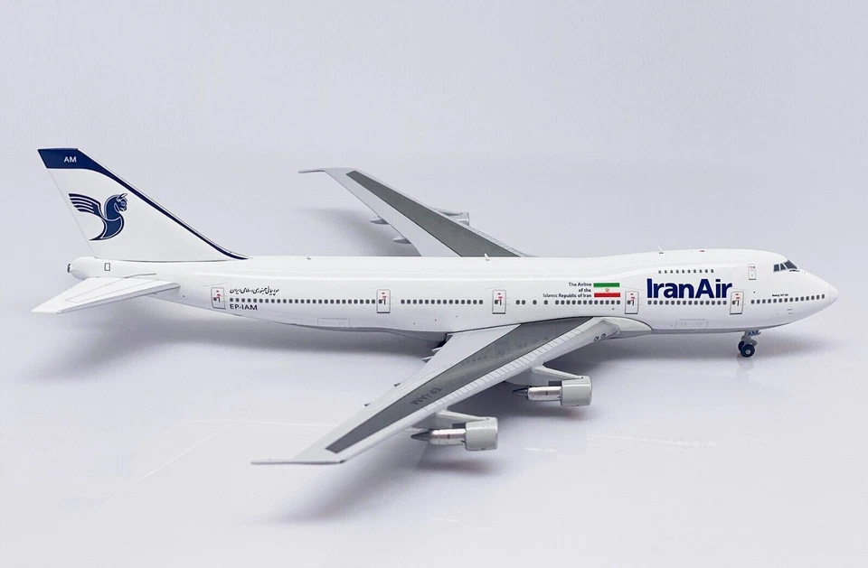 JC WINGS IRAN AIR B747-100B 带贴纸 1: 400 压铸 BB4-741-005 现货 — 第 2/3 张图片
