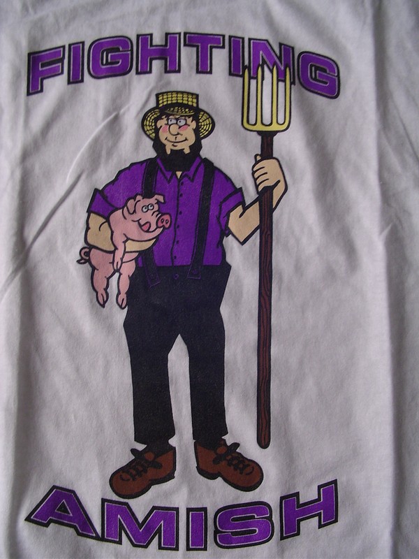 Fighting Amish Tee Shirt Adult XL Bacon is going up!