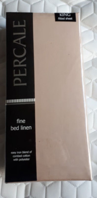 King Size Spannbettlaken Poly Baumwollmischung Duck Egg Naturweiß Grau Elfenbein